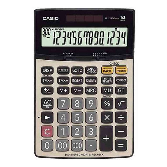 Casio DJ-240D PLUS Check and Recheck Desktop Calculator